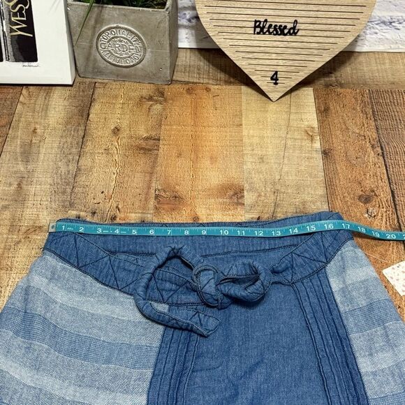 Free People OB466433 Farewell Party Wash Wrap Double the Fun Denim Skirt - $168 - Picture 10 of 11